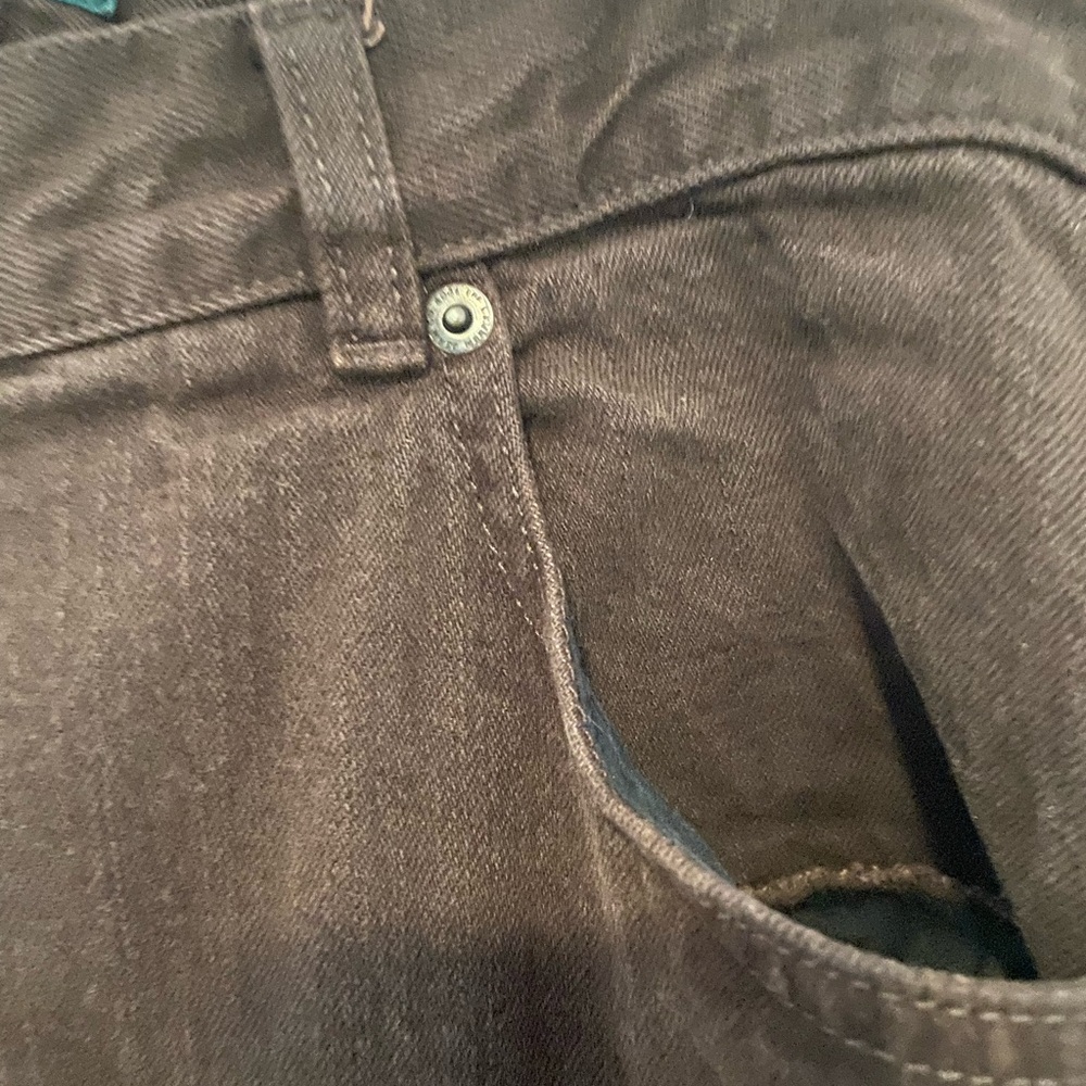 Ralph Lauren Jeans Co Chocolate Brown Straight Leg Denim Jeans Sz 16W - Picture 5 of 9
